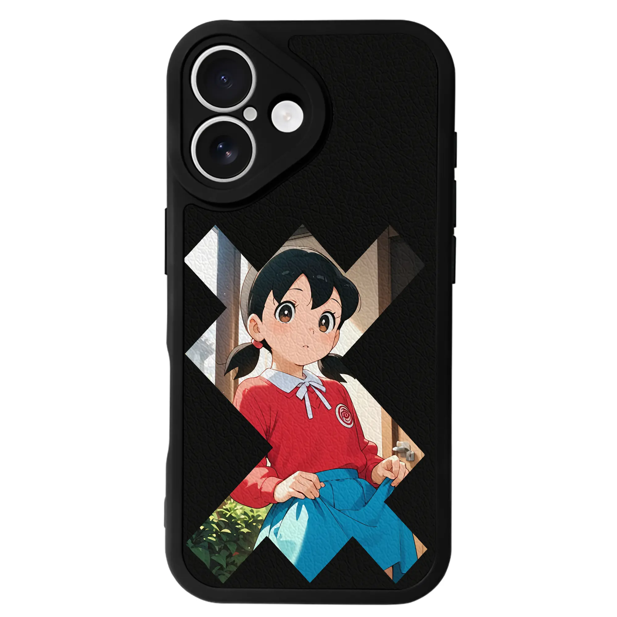 ドラえもん グッズ 源 静香 - IPhone 16シリーズ対応 ・ シリコンスマホケース ・ レザー調 ・ 高精度フィット ・ 耐衝撃 ・ ワイヤレス充電対応 ・ 精密カット